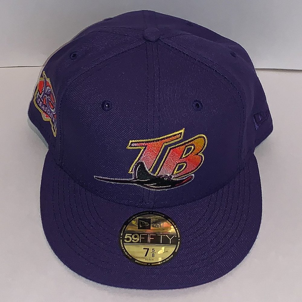 7 5/8 Hat Club Sunrise Purple Tampa Bay Rays 10TH Seasons